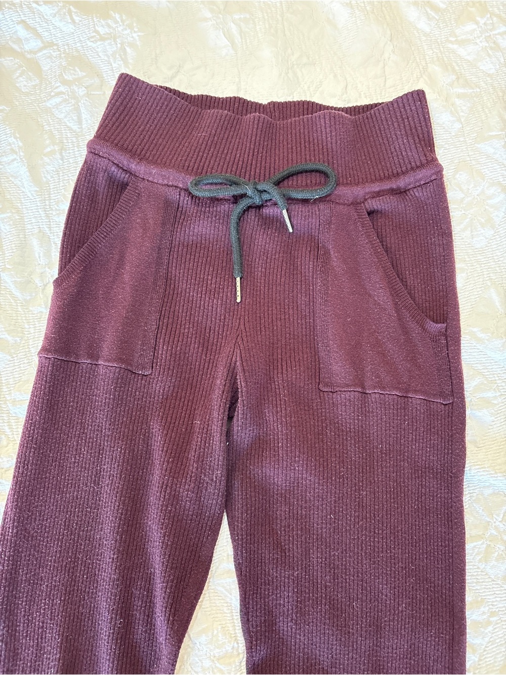 Lululemon Knit Lounge Pants in Deep Burgundy - Picture 5 of 5